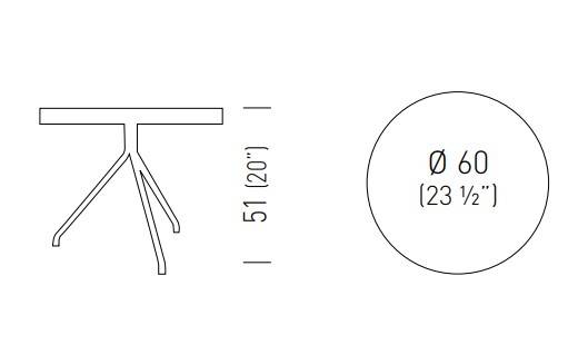 Cтолик кофейный Lol Poliweave Ø600х510 мм Cтолик кофейный Lol Poliweave Ø600х510 мм