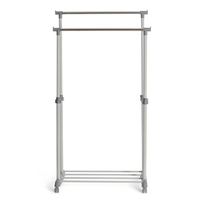 Вешалка JET металл, пластик, 86*44*166 см, темно-серый/светло-серый/хром темно-серый/светло-серый/хром металл, пластик