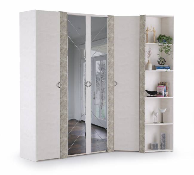 Набор шкафов Амели Моби № 1 цвет шёлковый камень/бетон чикаго беж