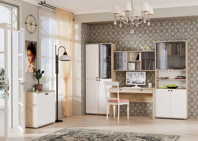 Шкаф Бостон 13.156 цвет дуб эндгрейн элегантный/фасады МДФ милк рикамо софт Шкаф Бостон 13.156 цвет дуб эндгрейн элегантный/фасады МДФ милк рикамо софт