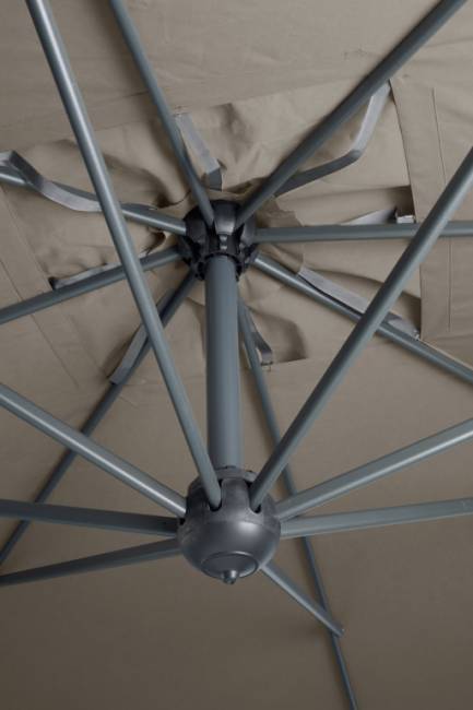 Зонт профессиональный 3х3 м Galileo Dark антрацит, слоновая кость 3000х3000 мм