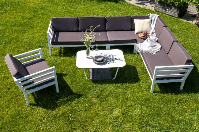 "Глория" модуль диванный центральный, каркас из алюминия "Глория" модуль диванный центральный, каркас из алюминия