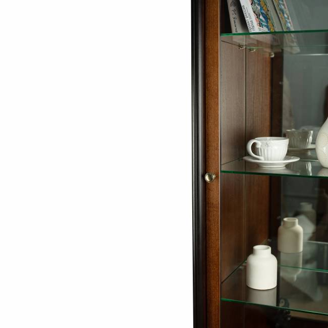 Шкаф-витрина Джульетта, орех Л Шкаф-витрина Джульетта, орех Л