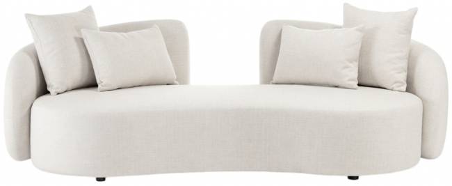 Диван трехместный с подушками Cosy конопляный 2280х1070х740 мм Диван трехместный с подушками Cosy конопляный 2280х1070х740 мм