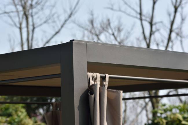 Шатер с лежаками Enigma антрацит, тортора 2080х1880х2050 мм Шатер с лежаками Enigma антрацит, тортора 2080х1880х2050 мм