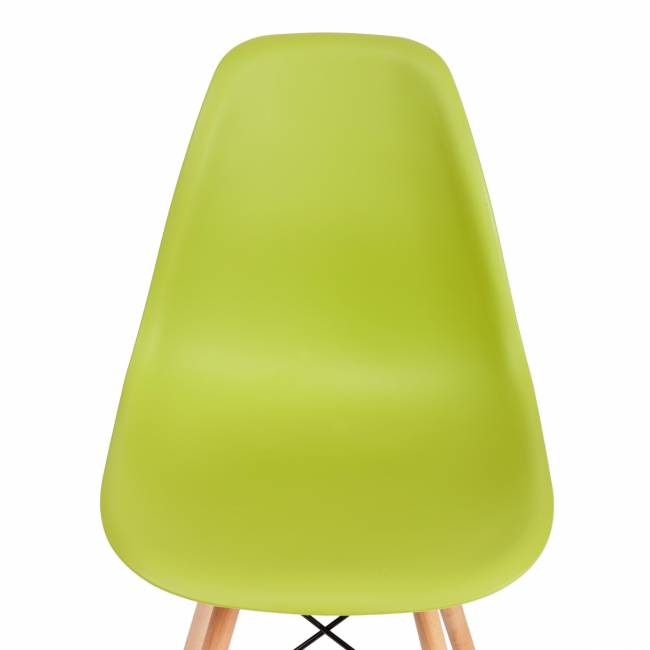 Стул CINDY (EAMES) (mod. 001) / 1 шт. в упаковке дерево бук/металл/сиденье пластик, 51x46x82.5см, оливковый 66012 оливковый 66012 дерево бук/металл/сиденье пластик