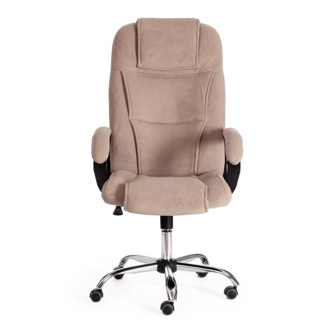 Кресло BERGAMO хром (22) флок , бежевый, 7 Кресло BERGAMO хром (22) флок , бежевый, 7