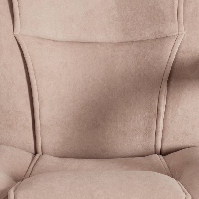 Кресло BERGAMO хром (22) флок , бежевый, 7 Кресло BERGAMO хром (22) флок , бежевый, 7