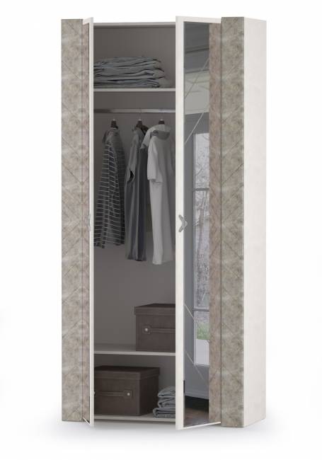 Шкаф для одежды Амели Моби 13.133 цвет шёлковый камень/бетон чикаго беж
