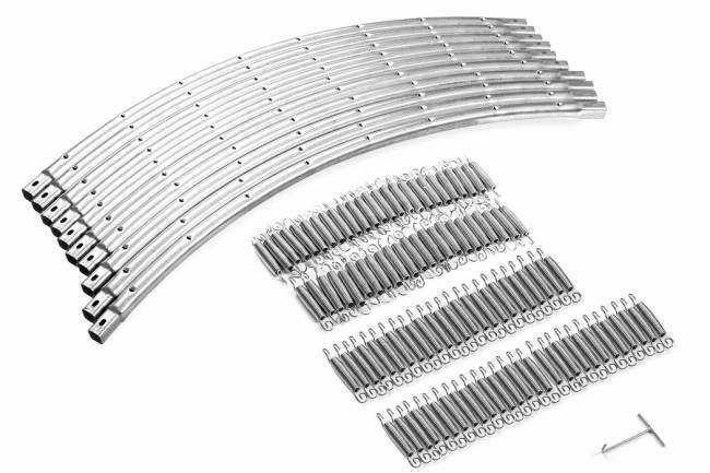 Батут "Atlas Sport 435 см (14ft)", с внутренней сеткой и лестницей GREEN