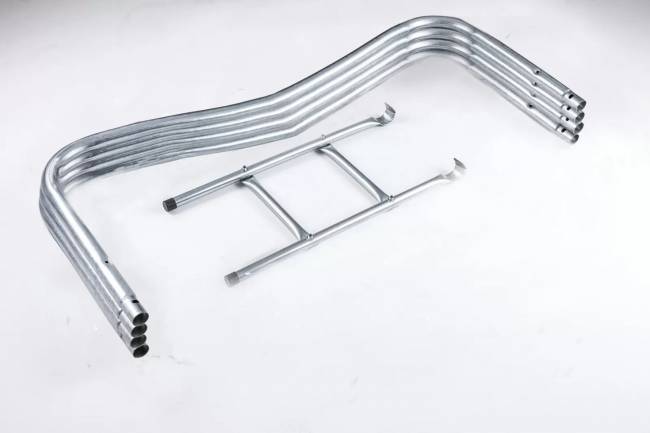 Батут "Atlas Sport 435 см (14ft)", с внутренней сеткой и лестницей GREEN