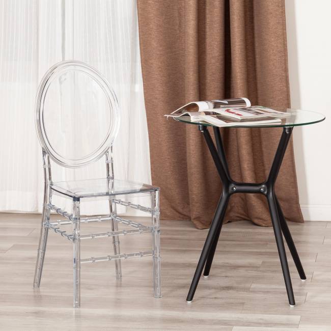 Стул MEDALION (mod. 921) пластик, 39 х 49 х 90,5 см, Transparent (Прозрачный) (Комплект из 2 шт.) прозрачный пластик Стул MEDALION (mod. 921) пластик, 39 х 49 х 90,5 см, Transparent (Прозрачный) (Комплект из 2 шт.) прозрачный пластик