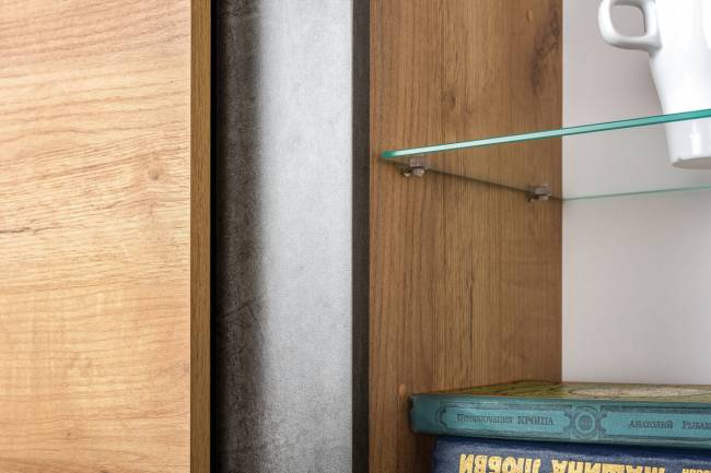 Стенка для гостиной Арчи-3 цвет дуб крафт золотой/камень тёмный Стенка для гостиной Арчи-3 цвет дуб крафт золотой/камень тёмный