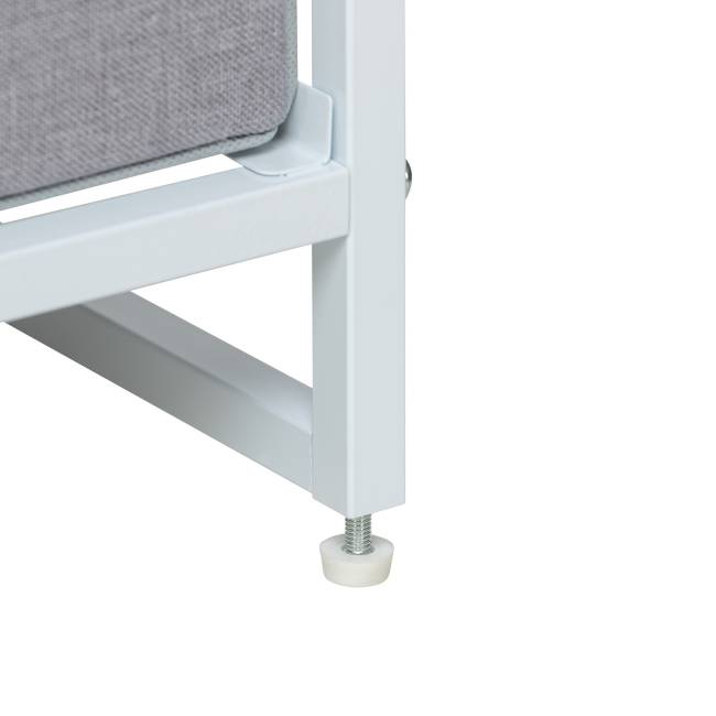 Комод Leset Ноа с полками 7 ящиков Белый Светло-серый Комод Leset Ноа с полками 7 ящиков Белый Светло-серый