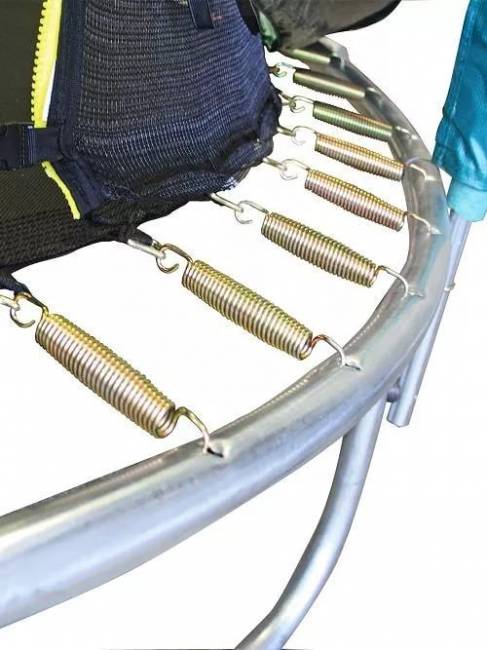 Батут 12FT 3,66м с защитной сеткой (внутрь) с лестницей, зелёный Батут 12FT 3,66м с защитной сеткой (внутрь) с лестницей, зелёный