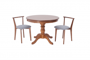 Обеденная группа Брамос К 100 орех со стульями Франк орех серый