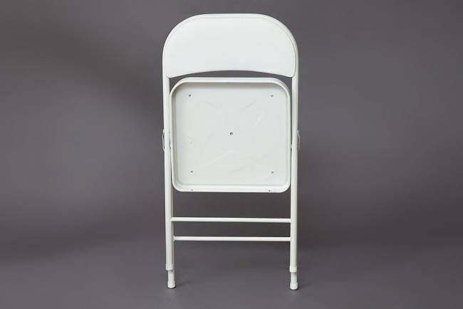 Стул складной FOLDER (mod. 032) / 1 шт. в упаковке каркас: металл, сиденье/спинка: экокожа, 41*51*76см, белый белый каркас: металл, сиденье/спинка: экокожа