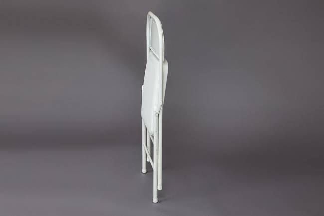 Стул складной FOLDER (mod. 032) / 1 шт. в упаковке каркас: металл, сиденье/спинка: экокожа, 41*51*76см, белый белый каркас: металл, сиденье/спинка: экокожа