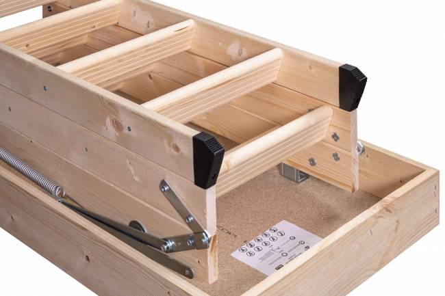 Чердачная складная лестница Eurolight 120х60 Чердачная складная лестница Eurolight 120х60