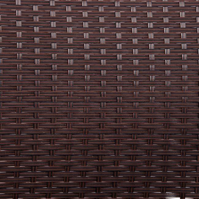 Лаундж сет (диван+2кресла+столик+подушки) (mod. 210000) пластиковый ротанг, 107x60x73см/58х60х72,5см/75х40.5х37,5, коричневый, ткань: DB-02 бежевый