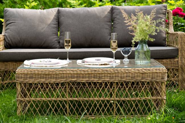 "Гранд Латте" лаунж-зона из искусственного ротанга, цвет соломенный "Гранд Латте" лаунж-зона из искусственного ротанга, цвет соломенный