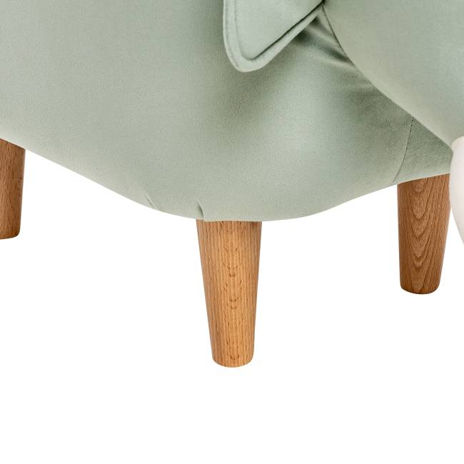 Пуф Leset Slon COMBI V14 бирюзовый, компаньон V01 белый Бук