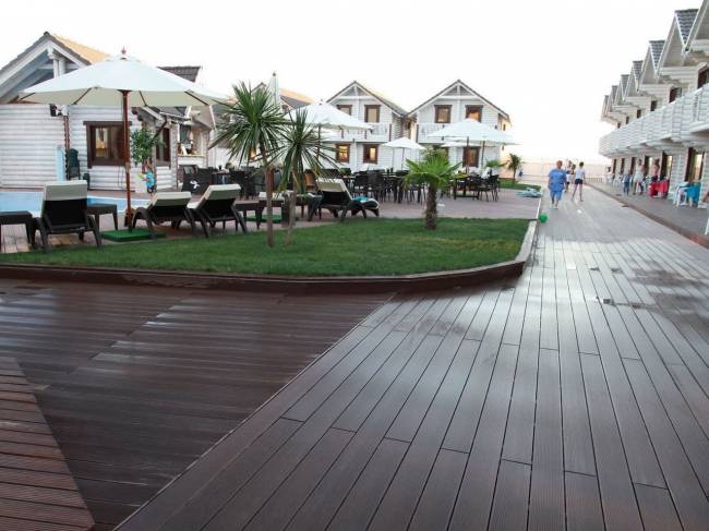 Террасная доска DARVOLEX шовная, 150*23,5*6000 мм, серый