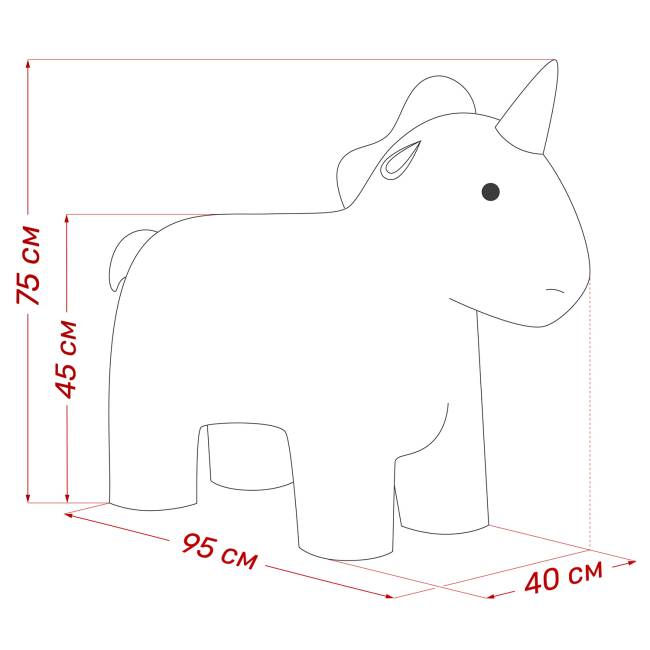 Пуф Leset Единорог Премиум Omega 02, компаньон Omega 45 Пуф Leset Единорог Премиум Omega 02, компаньон Omega 45