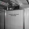 Металлический хозблок Greenstorage "Эван E", серый/шоколад