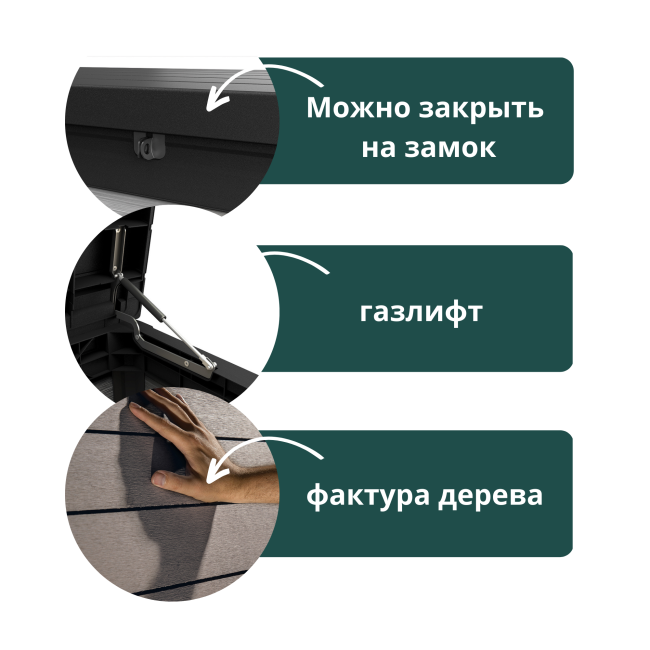 Сундук Денали 570 л (Denali DuoTech Deck Box 570L) Сундук Денали 570 л (Denali DuoTech Deck Box 570L)