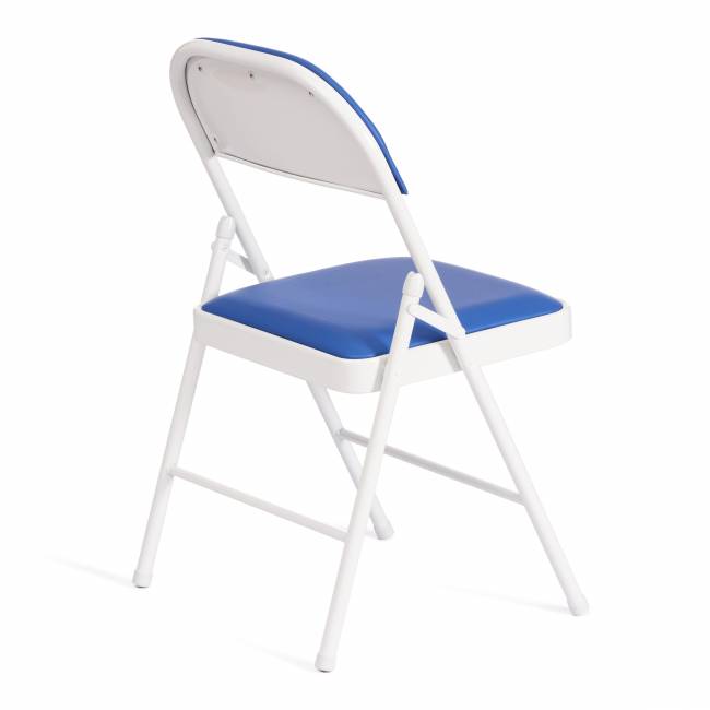 Стул складной FOLDER (mod. 3022G) каркас: металл, сиденье/спинка: экокожа, 46.5 х 47.5 х 79 см, blue (синий) / white (белый) (Комплект из 6 шт.) синий, белый каркас: металл, сиденье/спинка: экокожа Стул складной FOLDER (mod. 3022G) каркас: металл, сиденье/спинка: экокожа, 46.5 х 47.5 х 79 см, blue (синий) / white (белый) (Комплект из 6 шт.) синий, белый каркас: металл, сиденье/спинка: экокожа