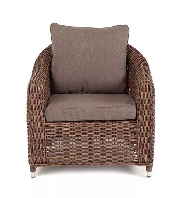 "Кон Панна" кресло из искусственного ротанга, цвет коричневый