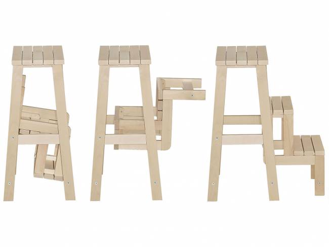 Табурет- стремянка лак