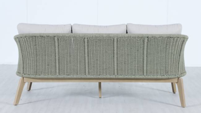 Диван деревянный трехместный Madrague светлый тик, бежевый 1860х803х774 мм Диван деревянный трехместный Madrague светлый тик, бежевый 1860х803х774 мм