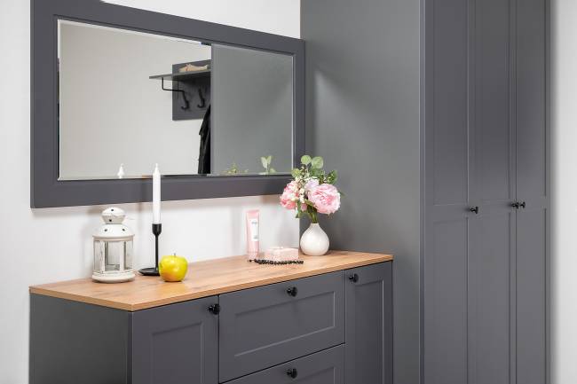 Зеркало Остин 17.03 цвет серый графит Зеркало Остин 17.03 цвет серый графит