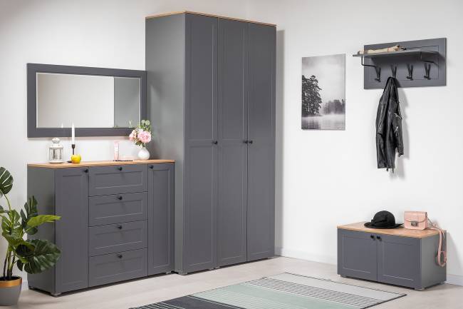 Зеркало Остин 17.03 цвет серый графит Зеркало Остин 17.03 цвет серый графит