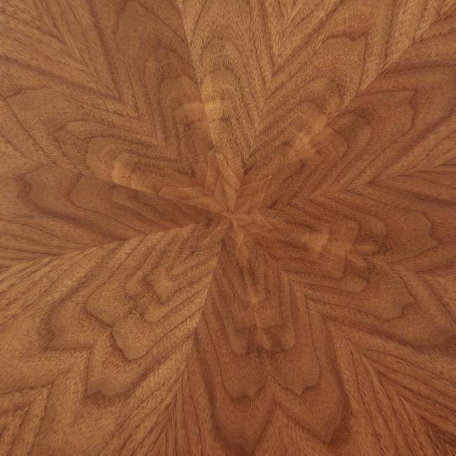 Стол Liverpool диам.110см, шпон орех лучевой набор, с золотистыми ножками Стол Liverpool диам.110см, шпон орех лучевой набор, с золотистыми ножками