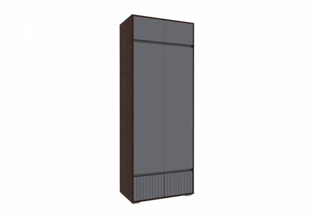 Шкаф Роут двухстворчатый венге / графит софт
