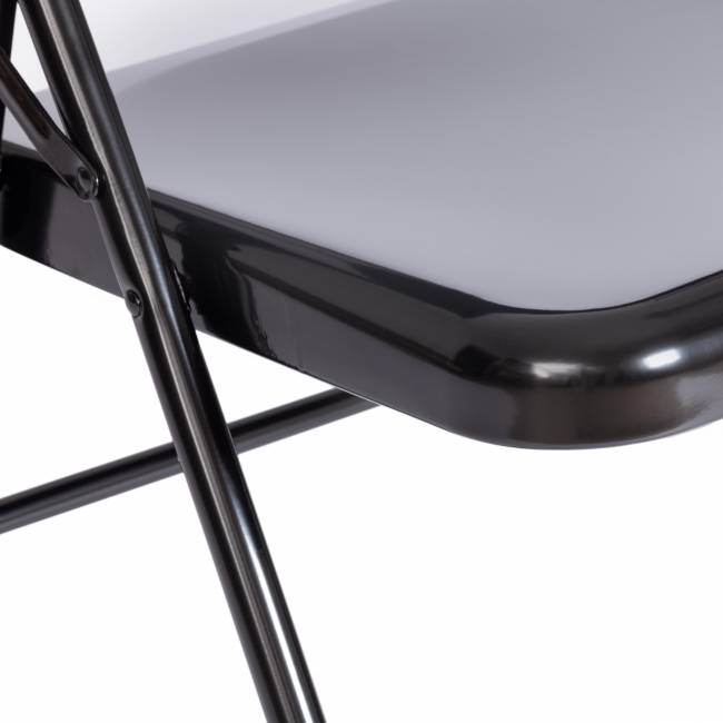 Стул складной FOLDER (mod. 3023(II)) металлический, 46,5 x 48 x 75, (Black) (Комплект из 6 шт.) черный металлический