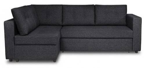 Угловой диван-кровать "Стаберг" (темно-серый) Угловой диван-кровать "Стаберг" (темно-серый)