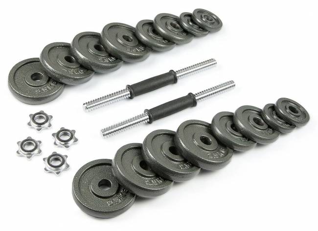 Набор металлических гантелей в чемодане "ATLAS SPORT", 30 кг Набор металлических гантелей в чемодане "ATLAS SPORT", 30 кг