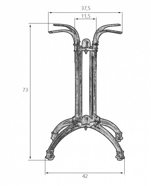 Подстолье обеденное DOBRIN MATEO