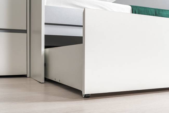 Мебель детская Торонто компоновка № 26 цвет белый шагрень/стальной серый Мебель детская Торонто компоновка № 26 цвет белый шагрень/стальной серый