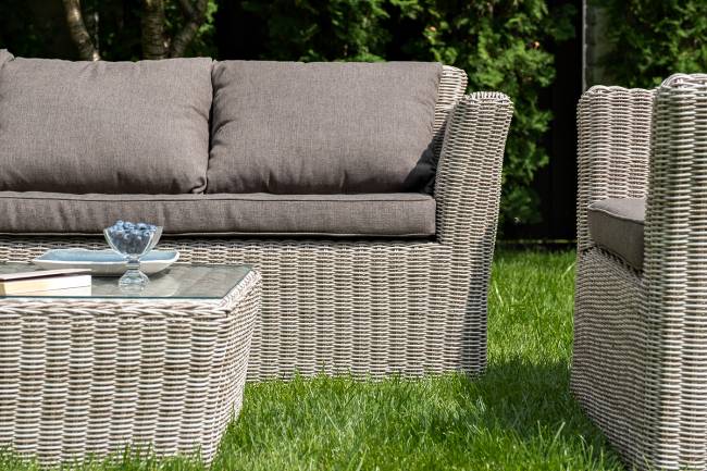 "Капучино" лаунж-зона из искусственного ротанга, цвет бежевый "Капучино" лаунж-зона из искусственного ротанга, цвет бежевый