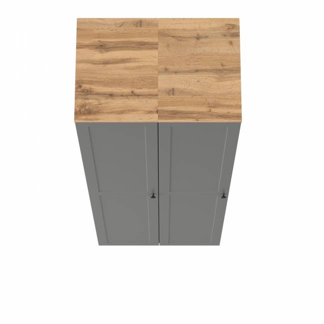 Два шкафа-пенала Остин цвет серый графит/дуб крафт золотой Два шкафа-пенала Остин цвет серый графит/дуб крафт золотой