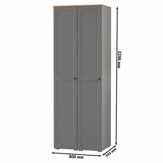 Два шкафа-пенала Остин цвет серый графит/дуб крафт золотой Два шкафа-пенала Остин цвет серый графит/дуб крафт золотой