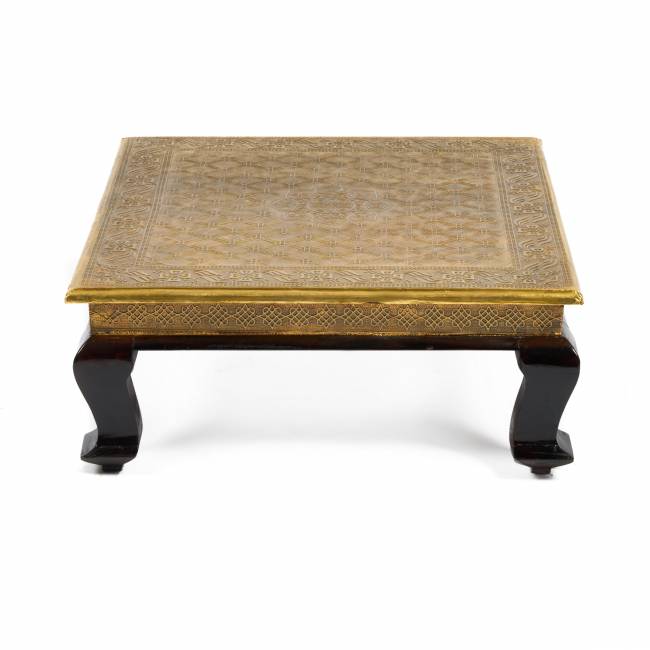 Столик Secret De Maison GOLDEN HAVELY ( mod. BJ-002) дерево манго, 46х46x18, этническая чеканка (Комплект из 2 шт.) этническая чеканка дерево манго Столик Secret De Maison GOLDEN HAVELY ( mod. BJ-002) дерево манго, 46х46x18, этническая чеканка (Комплект из 2 шт.) этническая чеканка дерево манго