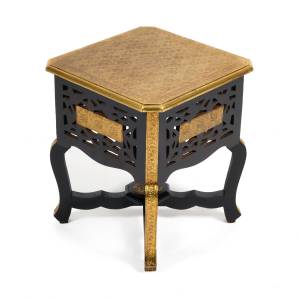 Столик Secret De Maison FUMO ( mod. ND-027) дерево манго, 38x46, этническая роспись этническая роспись дерево манго