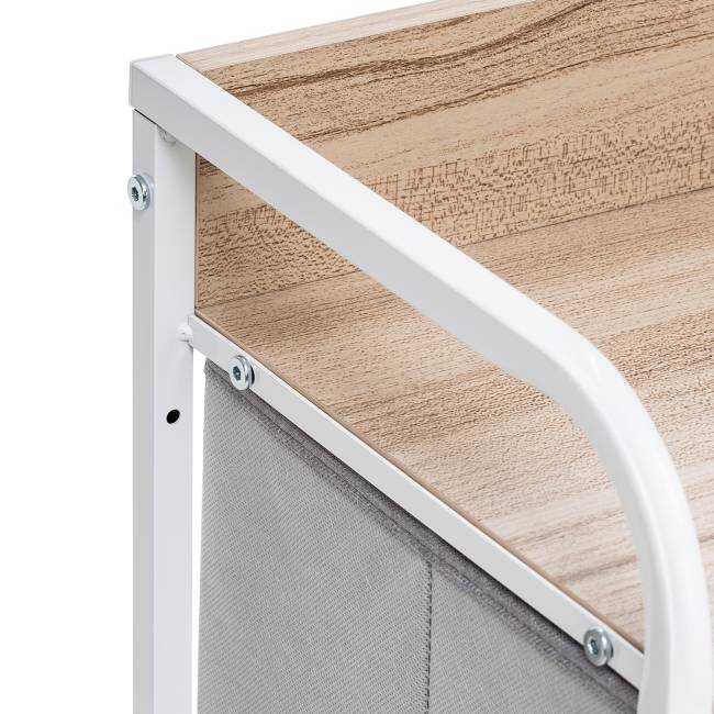 Комод Leset Ноа широкий, Каркас Белый, Светло-серый Белый Светло-серый