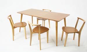 Стол Монте 120 натур со стульями Франк натур